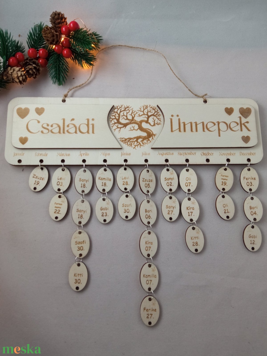 Családi ünnepek öröknaptár - otthon & életmód - dekoráció - fali és függő dekoráció - falinaptár & öröknaptár - Meska.hu Családi ünnepek öröknaptár - otthon & életmód - dekoráció - fali és függő dekoráció - falinaptár & öröknaptár - Meska.hu