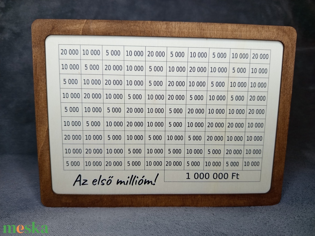 Az első millióm persely - otthon & életmód - dekoráció - asztal és polc dekoráció - persely - Meska.hu