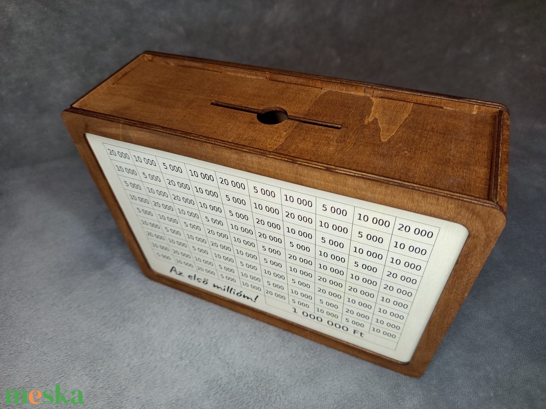 Az első millióm persely - otthon & életmód - dekoráció - asztal és polc dekoráció - persely - Meska.hu