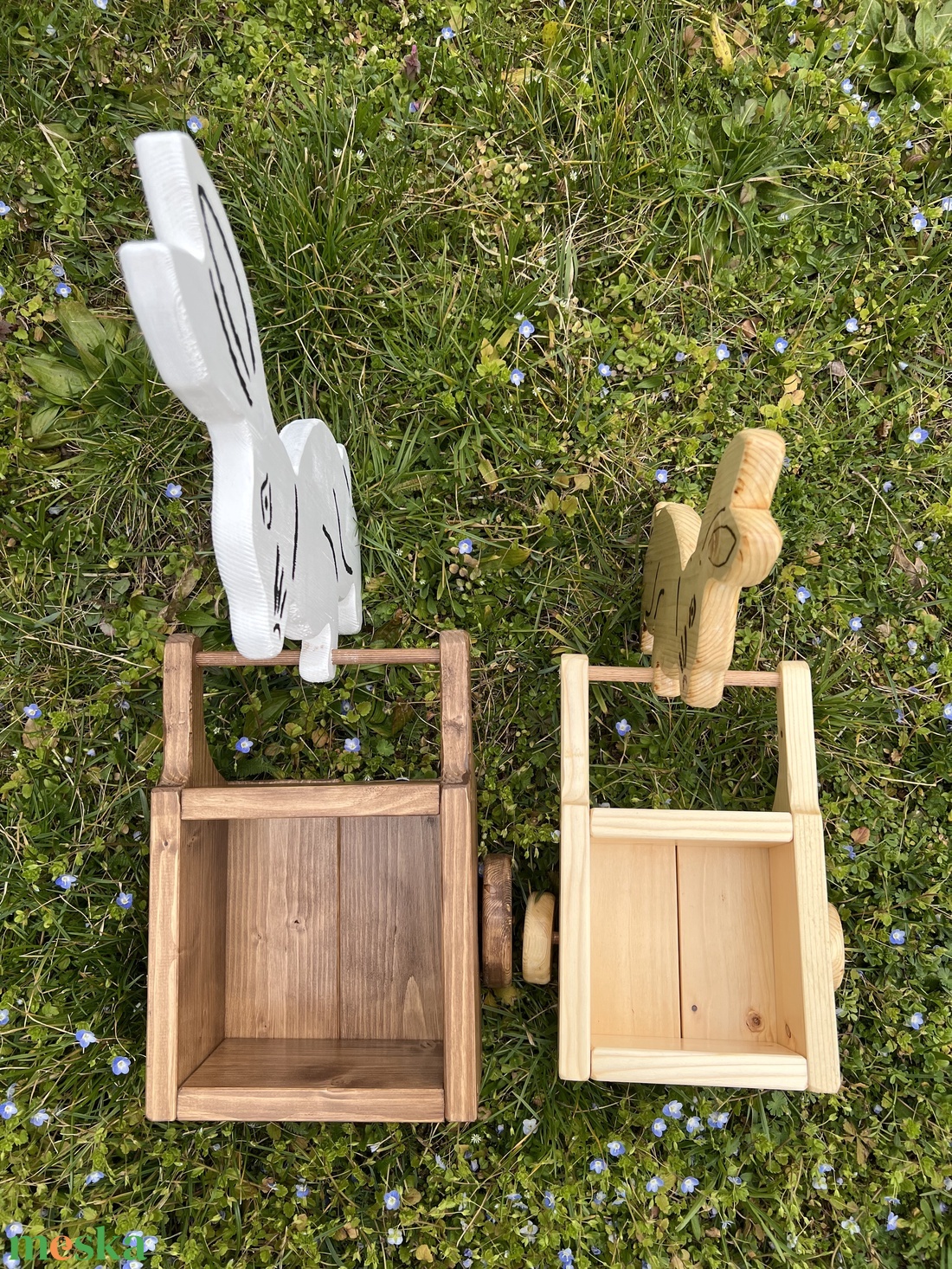 Talicskás nyuszi(k) - otthon & életmód - ház & kert - kerti dísz - Meska.hu