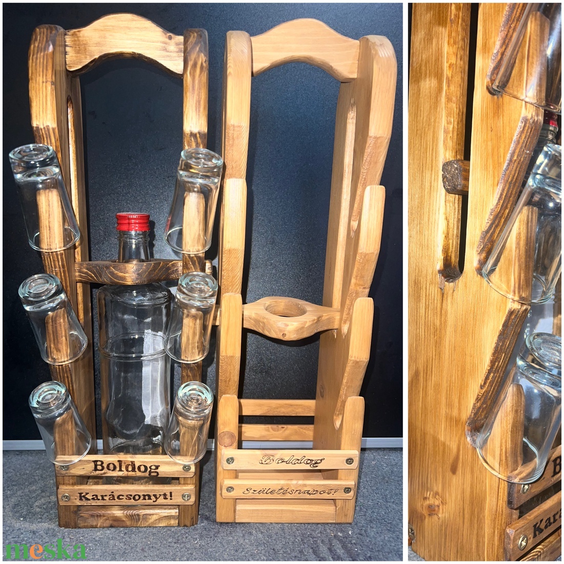 Tüskés rövid italtartó - otthon & életmód - konyhafelszerelés, tálalás - italos kellékek - italtartó - Meska.hu