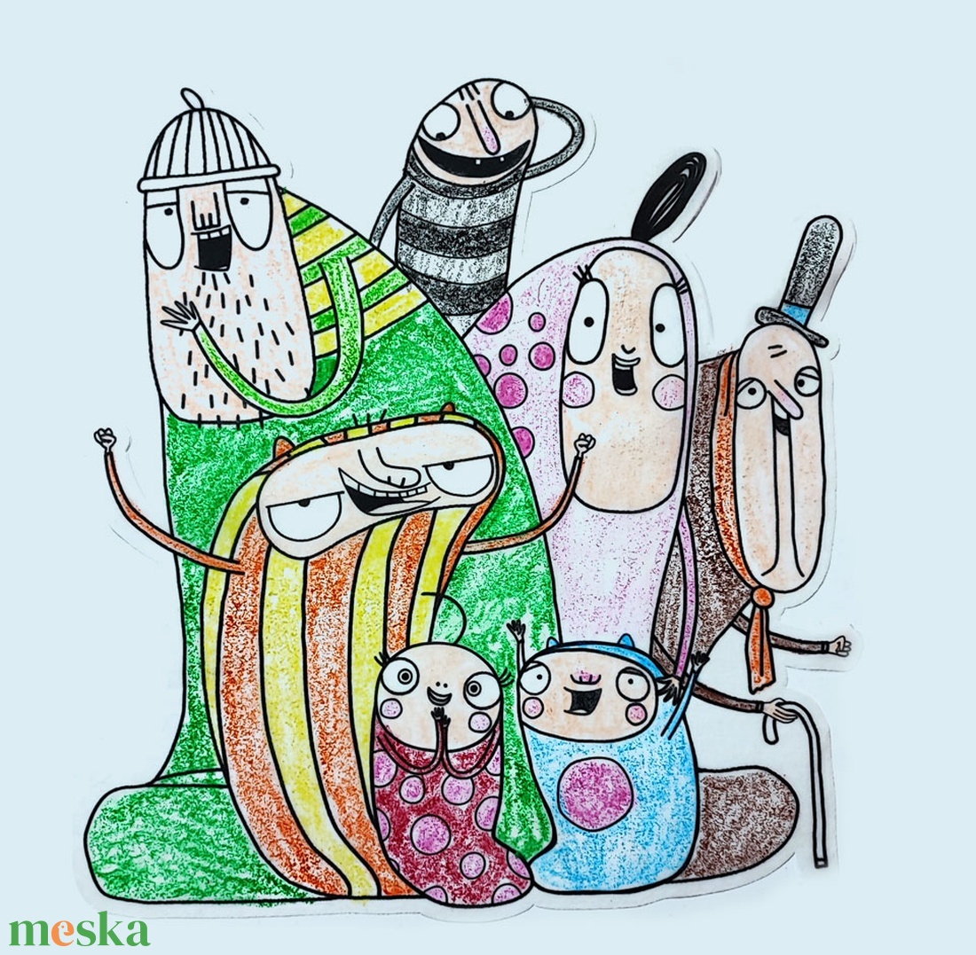 Kuflik falmatrica - Színezd ki! (8 db) - baba - mama - babaszoba-dekoráció - gyerekszoba falmatrica - Meska.hu