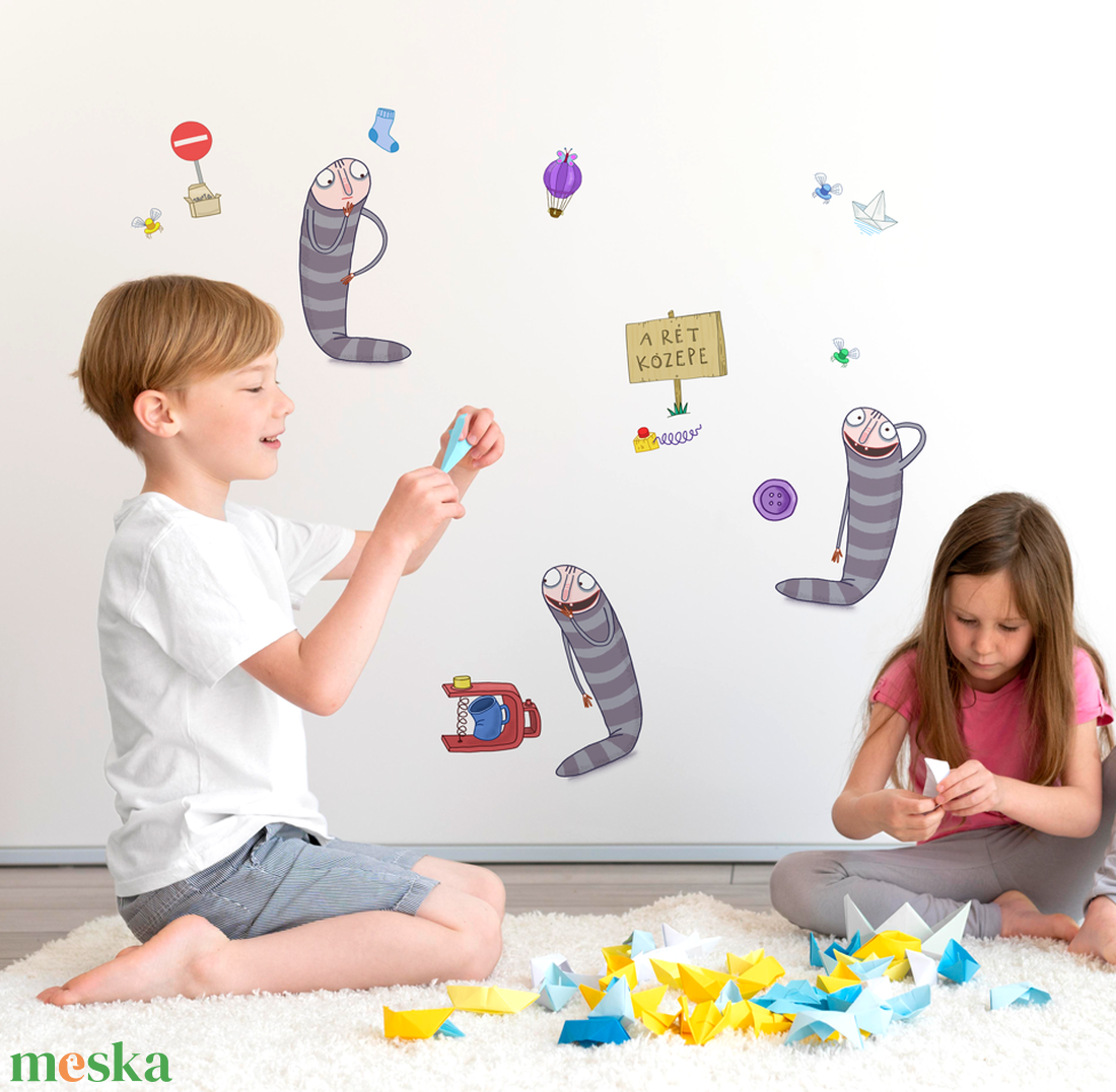 Kuflik Fityirc falmatrica csomag - baba - mama - babaszoba-dekoráció - gyerekszoba falmatrica - Meska.hu