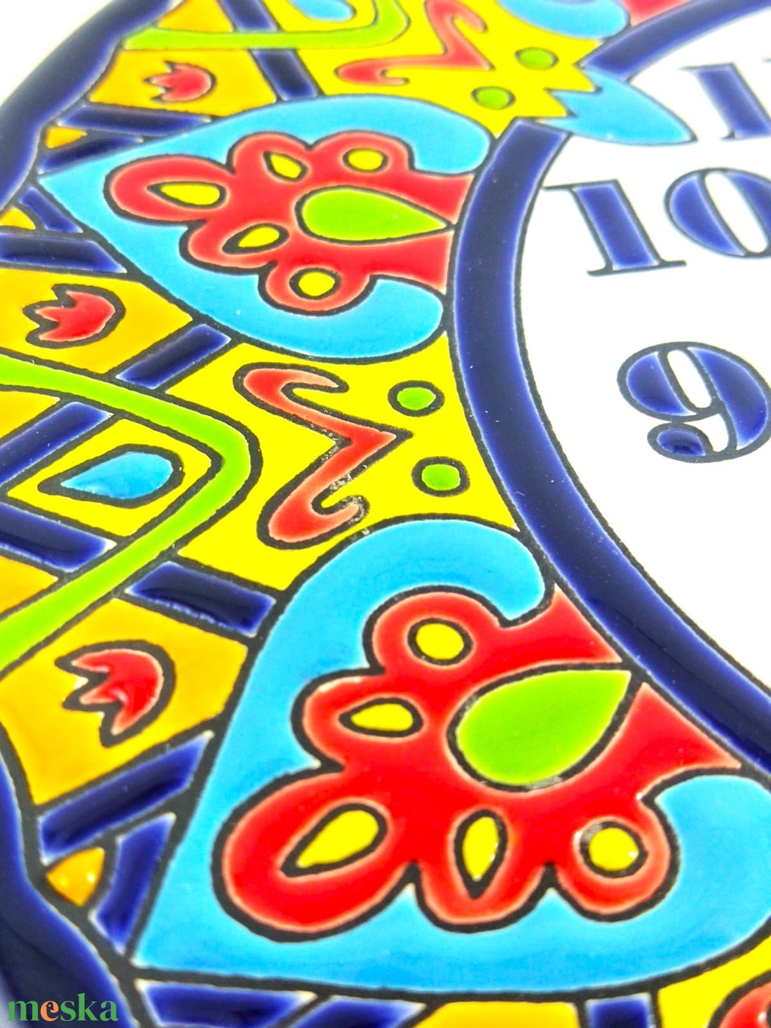 Kerámia falióra - otthon & életmód - dekoráció - fali és függő dekoráció - falióra & óra - Meska.hu