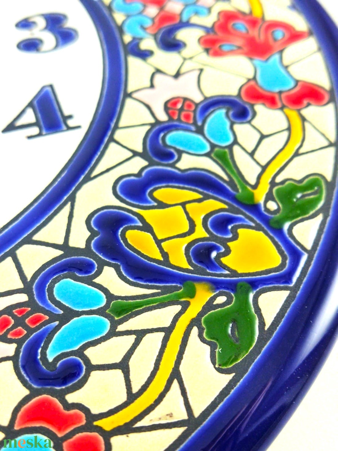 Kerámia falióra - otthon & életmód - dekoráció - fali és függő dekoráció - falióra & óra - Meska.hu