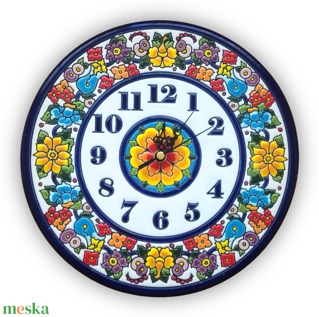 Kerámia falióra - otthon & életmód - dekoráció - fali és függő dekoráció - falióra & óra - Meska.hu