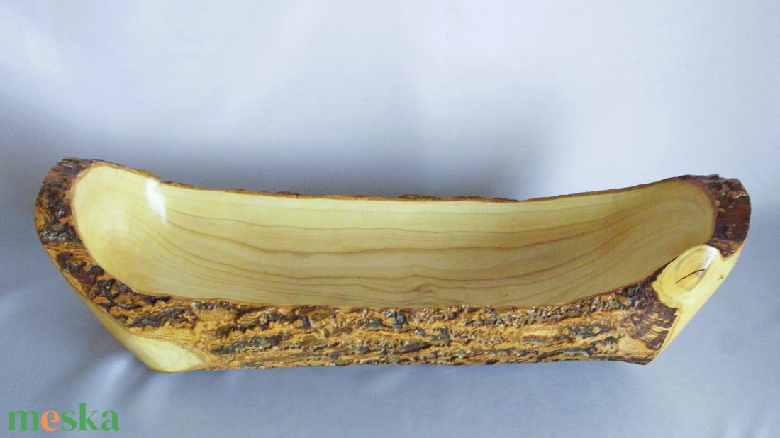 Fa Kerti nagyméretű ritkaság fatörzs egyedi vízhatlan fargott tál tálca extra large  - otthon & életmód - ház & kert - kerti bútor - Meska.hu