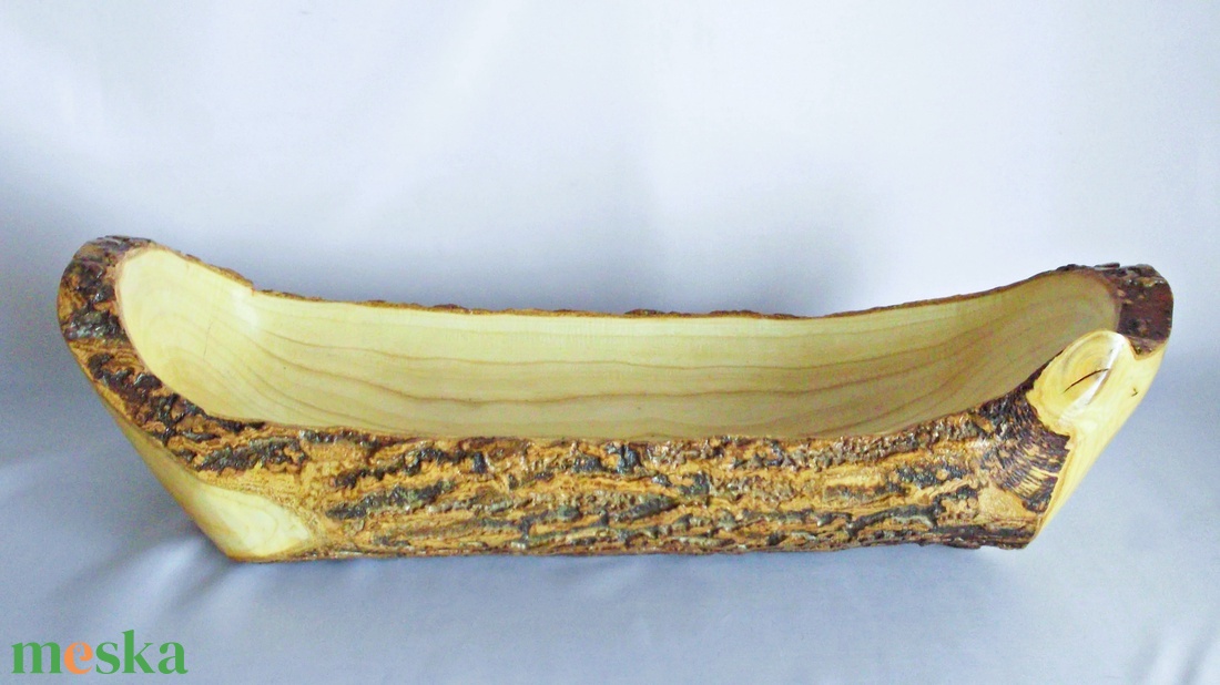 Fa Kerti nagyméretű ritkaság fatörzs egyedi vízhatlan fargott tál tálca extra large  - otthon & életmód - ház & kert - kerti bútor - Meska.hu