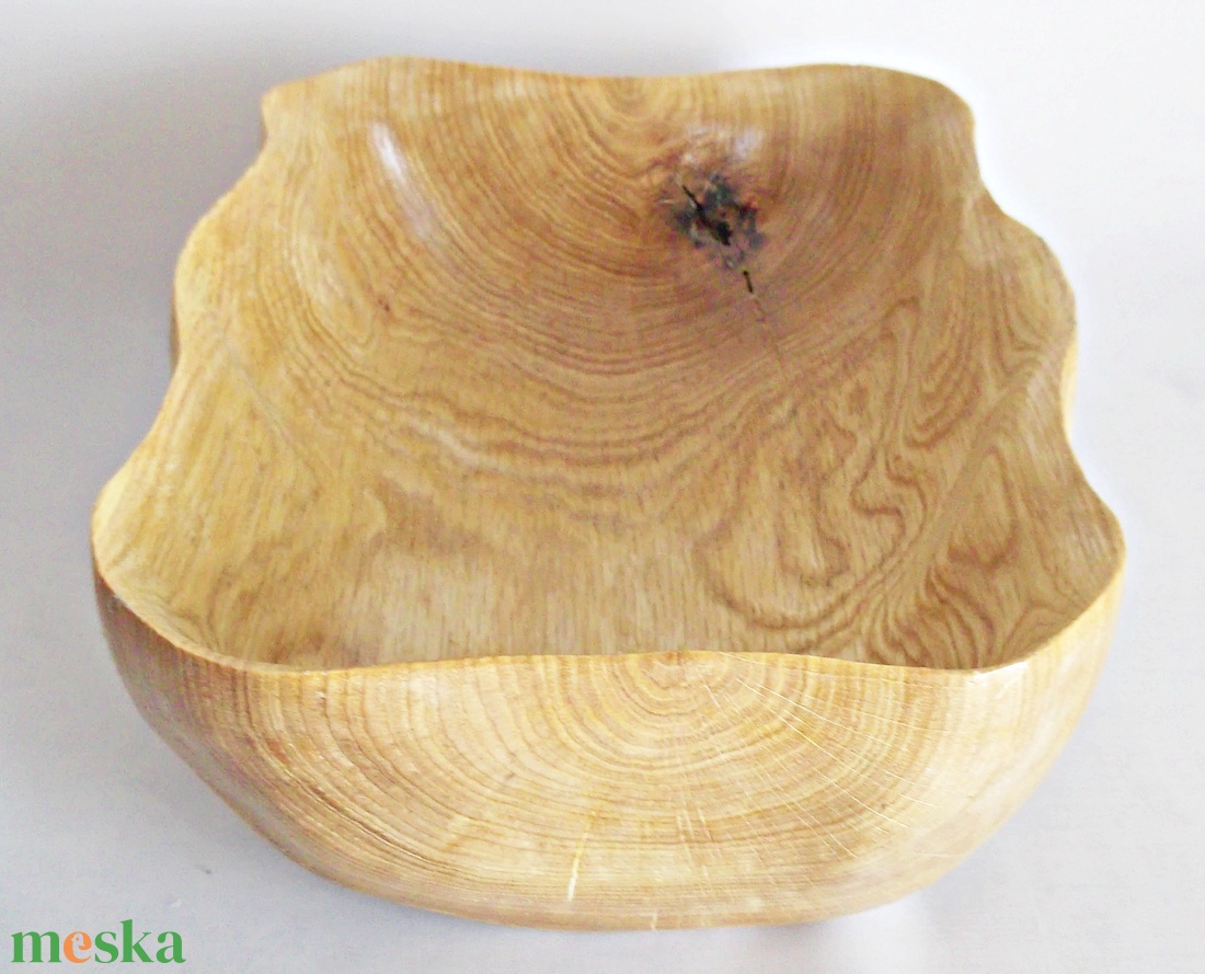 Fa Modern lakberendezés Hullámos selyem fény faragott vörösfenyő fatál tálaló -  - Meska.hu