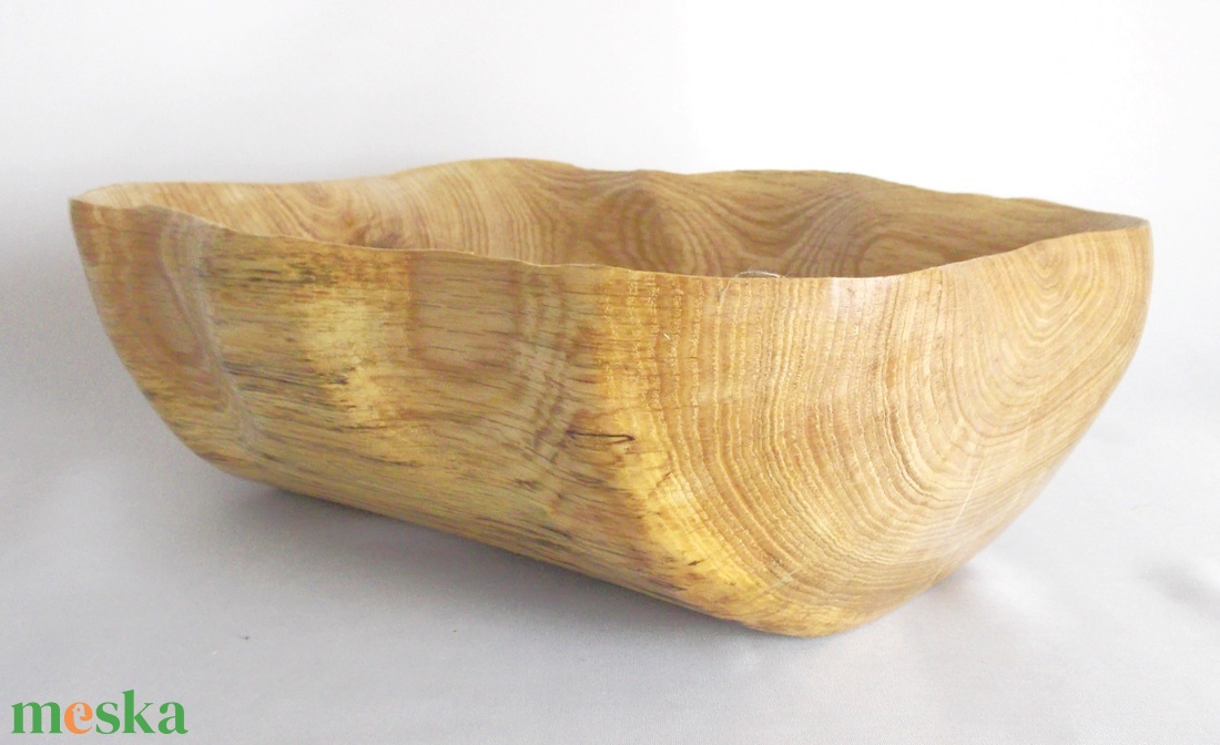 Fa Modern lakberendezés Hullámos selyem fény faragott vörösfenyő fatál tálaló -  - Meska.hu