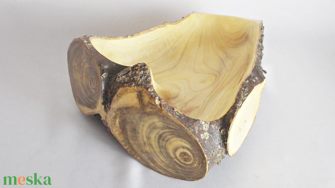 Fa szív faragott szerelem fatál tálaló  -  - Meska.hu