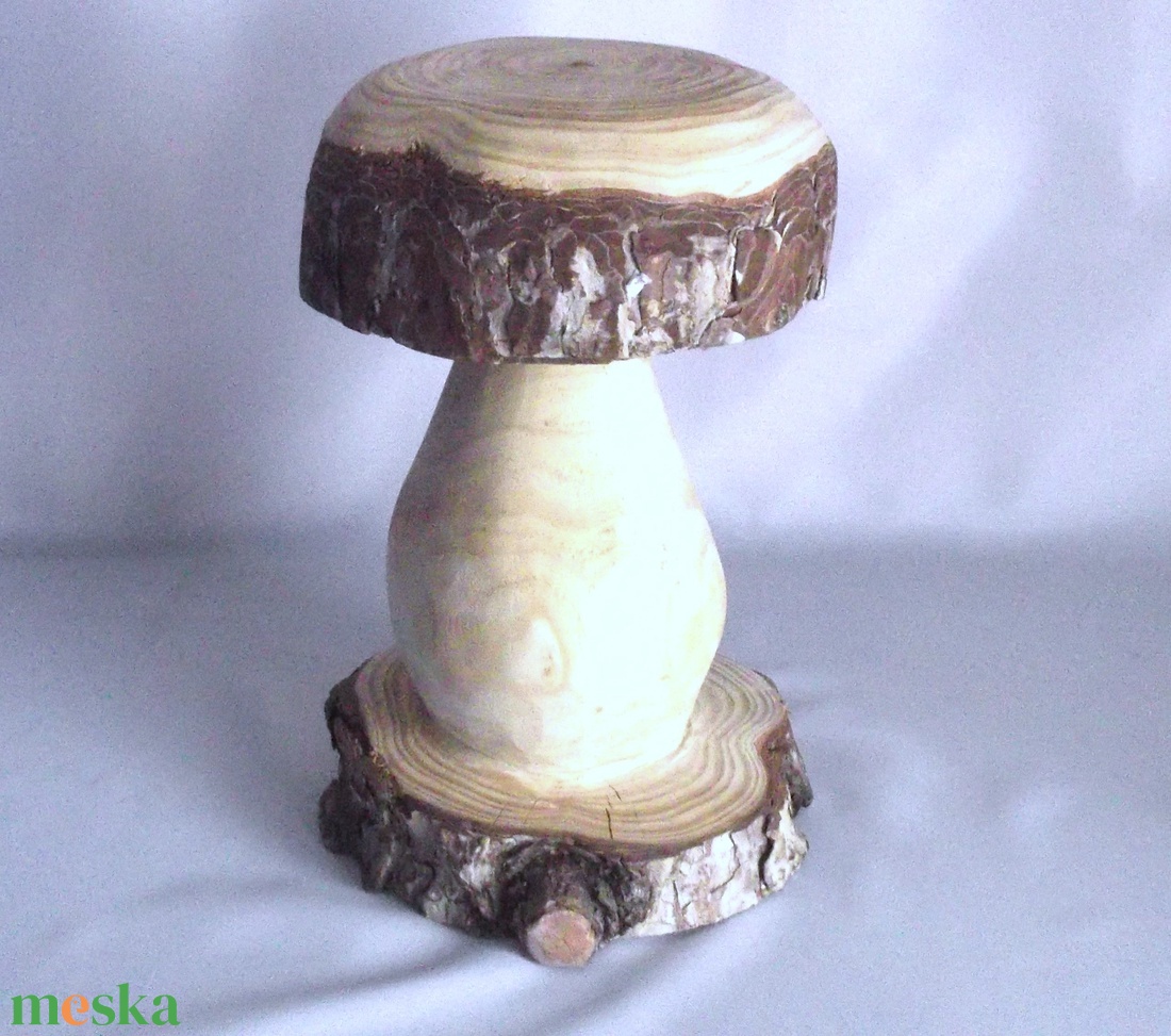 Fa Gomba rusztikus szék ülőke natúr fenyő  - otthon & életmód - dekoráció - asztal és polc dekoráció - dekorációs tál, tartó - Meska.hu