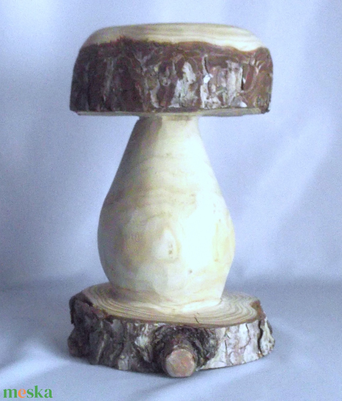 Fa Gomba rusztikus szék ülőke natúr fenyő  - otthon & életmód - dekoráció - asztal és polc dekoráció - dekorációs tál, tartó - Meska.hu