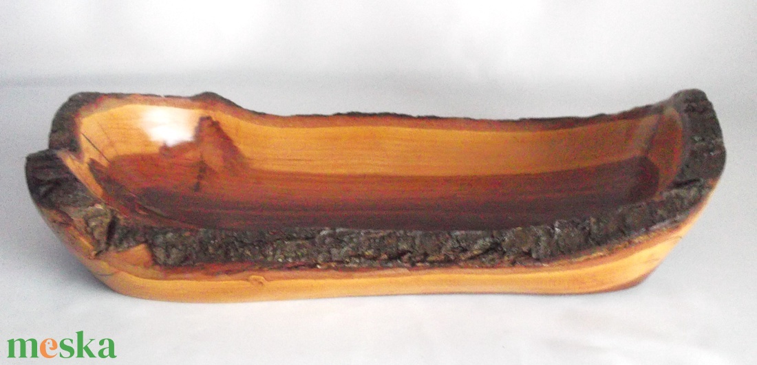 Rusztikus vintage faragott vad cseresznye fatál  - otthon & életmód - ház & kert - kerti bútor - Meska.hu