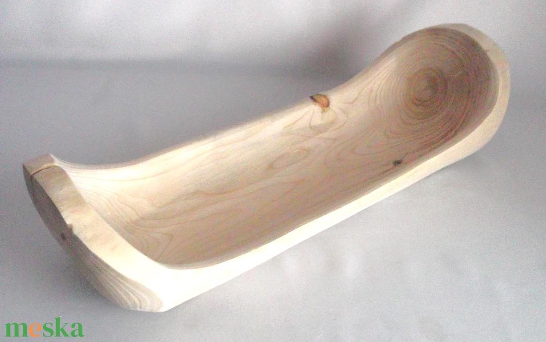  Rusztikus vintage fargott fatál   - ékszer - ékszertartó - ékszertartó tál - Meska.hu