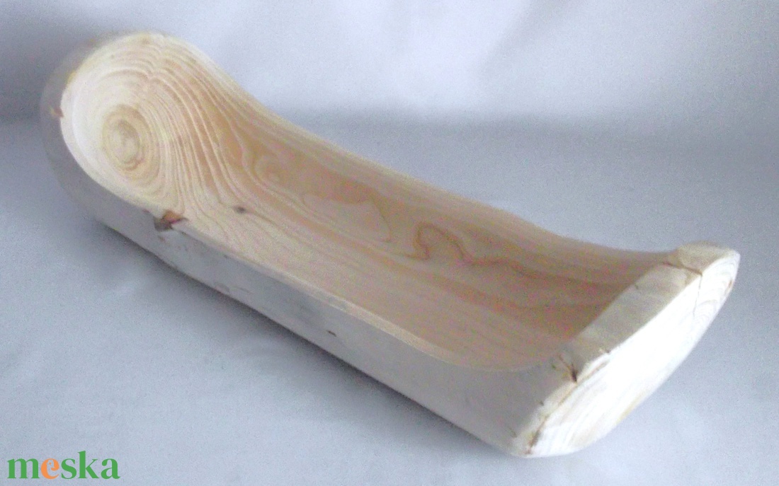  Rusztikus vintage fargott fatál   - ékszer - ékszertartó - ékszertartó tál - Meska.hu