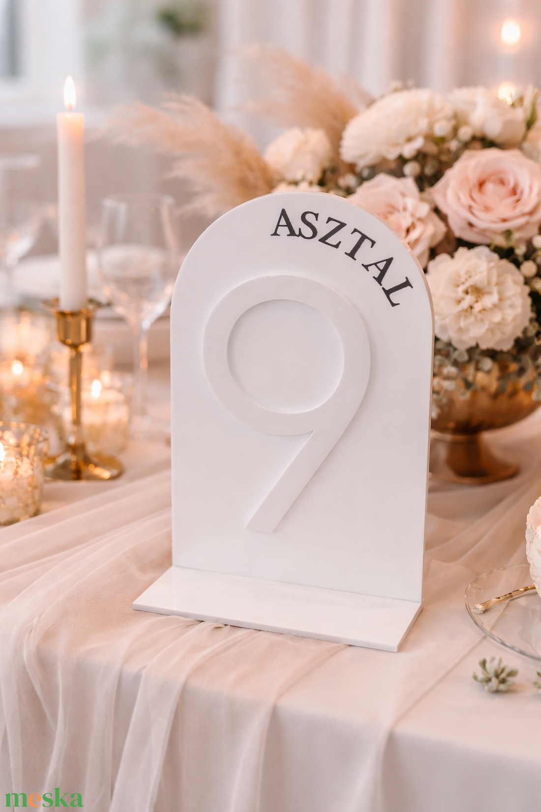 Asztalszám - esküvő - dekoráció - asztaldísz - Meska.hu