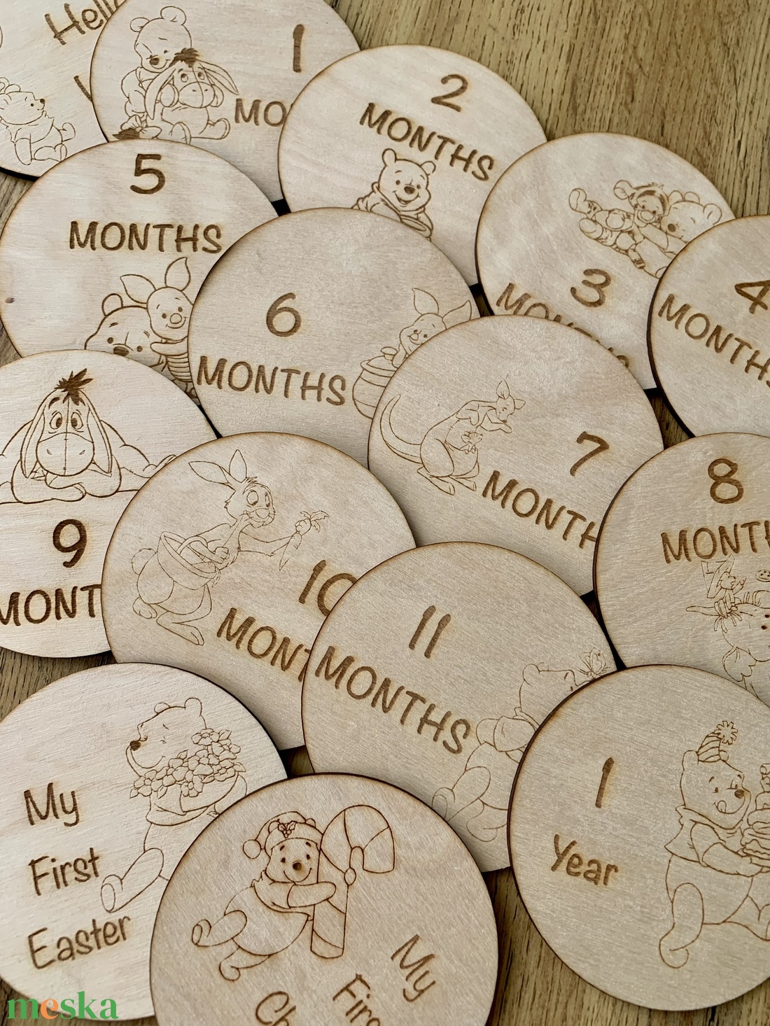 Baba mérföldkő körök - baba - mama - babafotózás - baba mérföldkő kártyák - Meska.hu