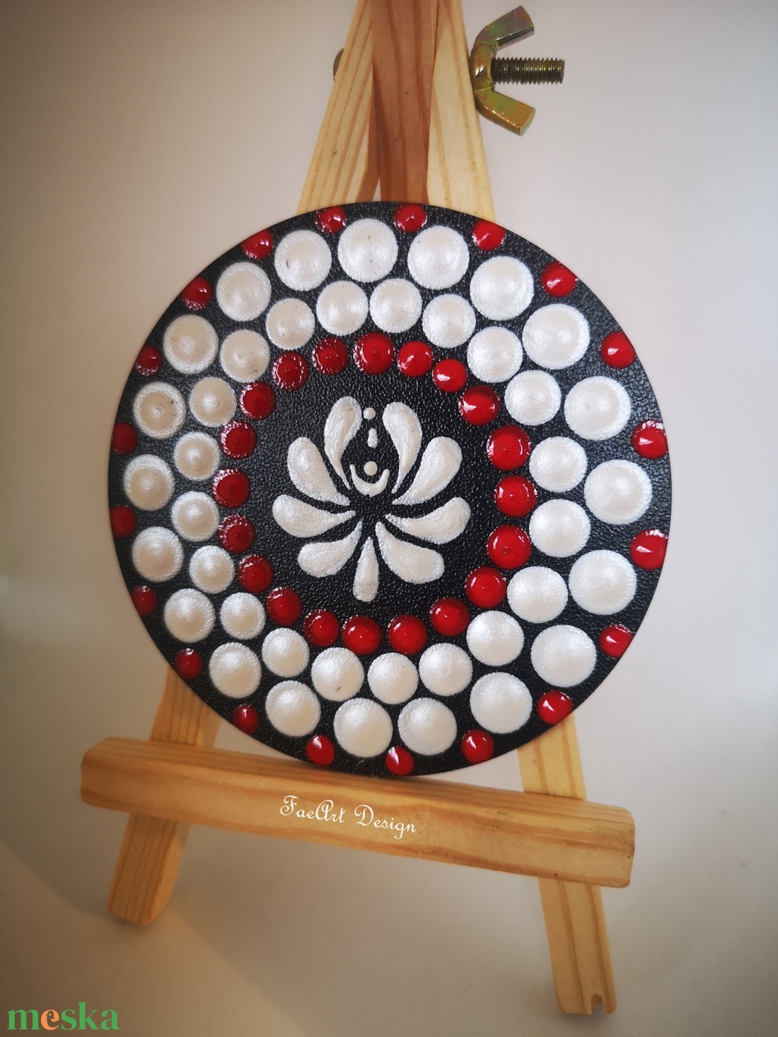 Folklór - mini mandala - művészet - festmény - akril - Meska.hu Folklór - mini mandala - művészet - festmény - akril - Meska.hu