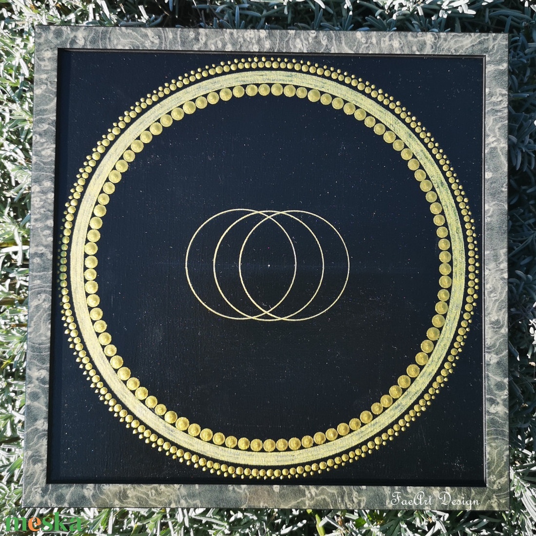 Chakra mandala - Pontfestett vászonkép - művészet - festmény - akril - Meska.hu Chakra mandala - Pontfestett vászonkép - művészet - festmény - akril - Meska.hu