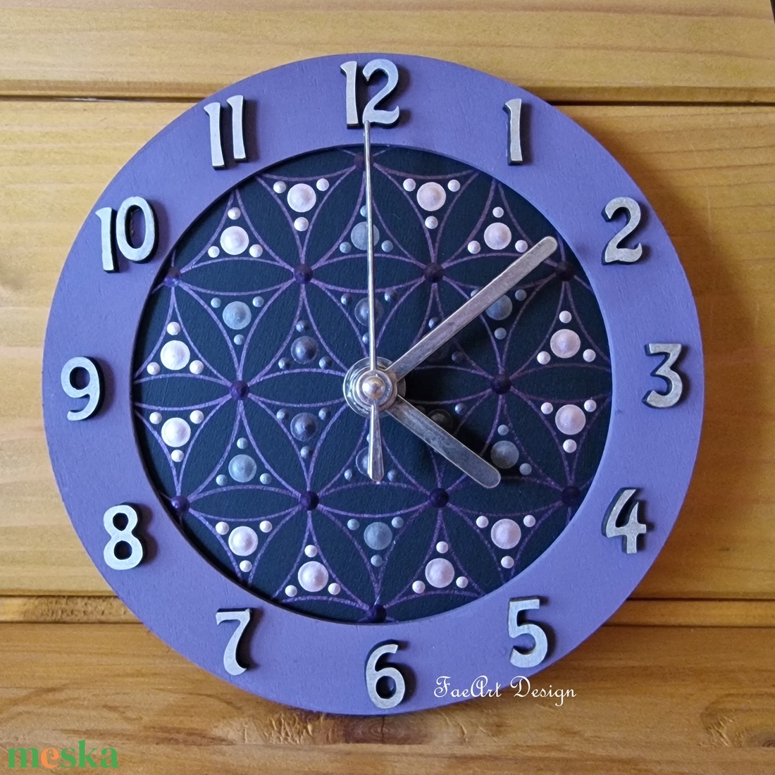 Az élet virága - mandala óra - Lila - otthon & életmód - dekoráció - fali és függő dekoráció - falióra & óra - Meska.hu Az élet virága - mandala óra - Lila - otthon & életmód - dekoráció - fali és függő dekoráció - falióra & óra - Meska.hu