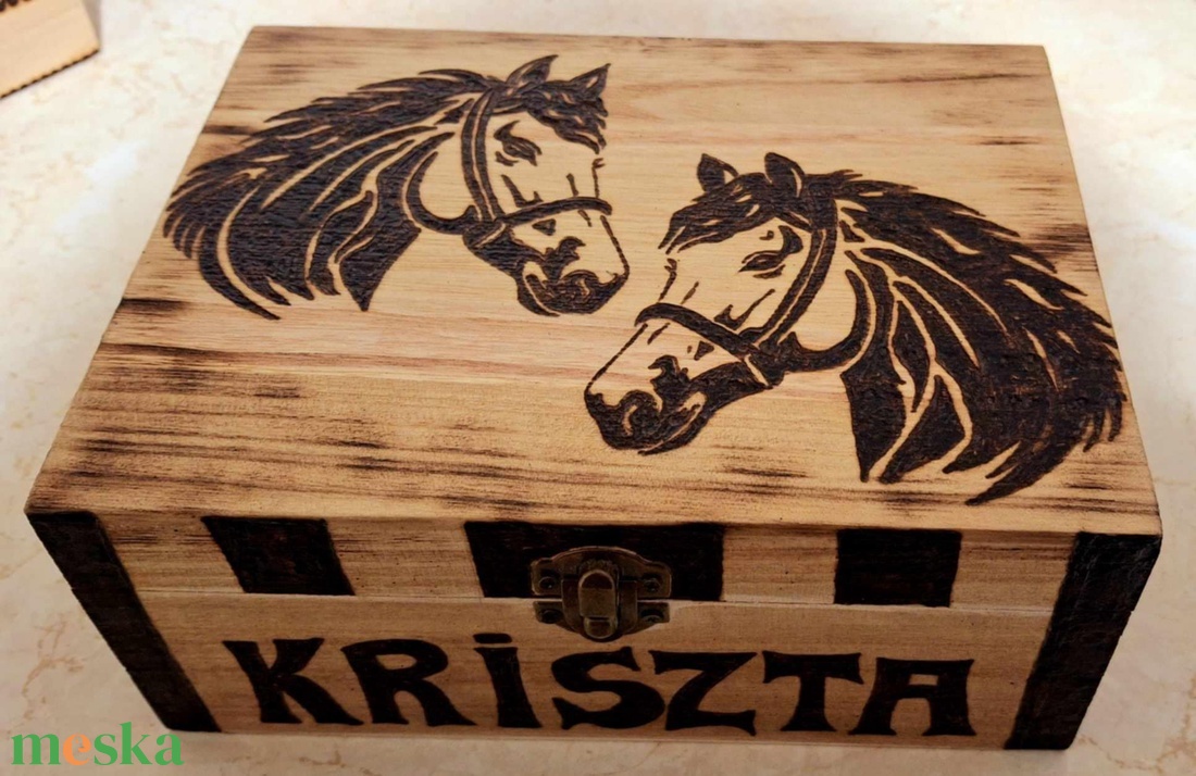 Gravírozott doboz - ékszer - ékszertartó - ékszerdoboz - Meska.hu