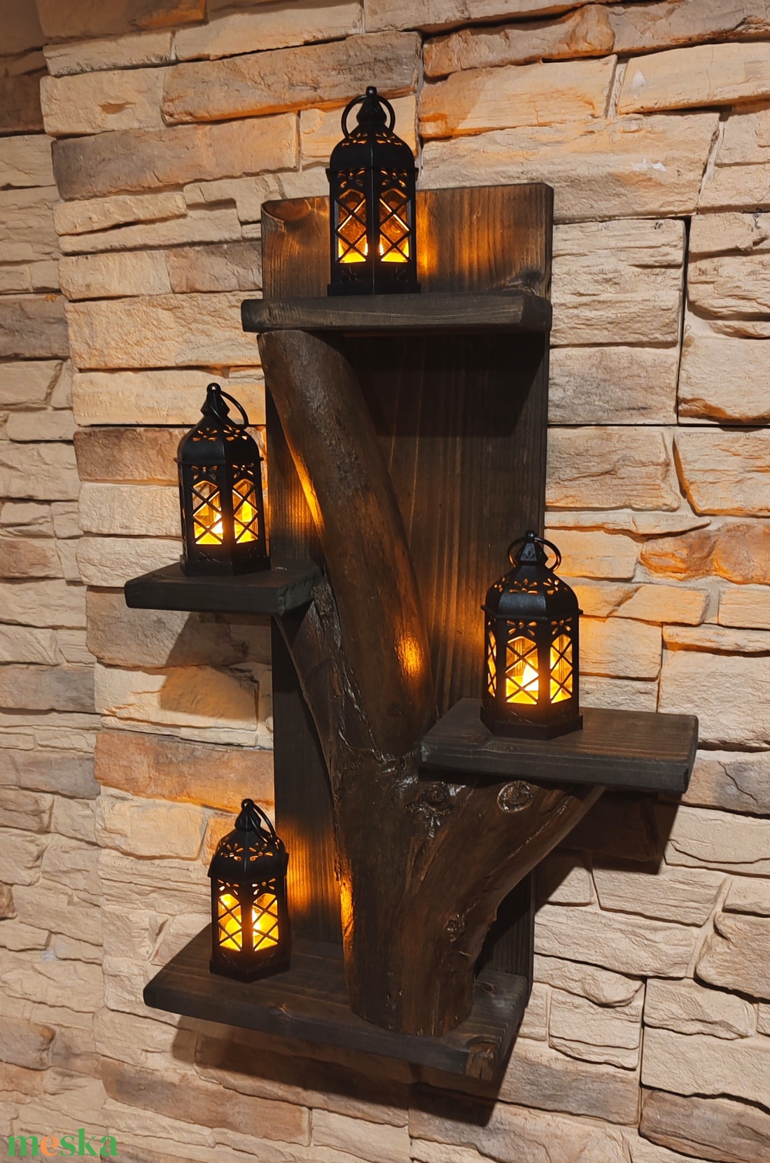 Egyedi fali lámpástartó  - otthon & életmód - gyertya, illat, aroma - mécses és mécsestartó - Meska.hu