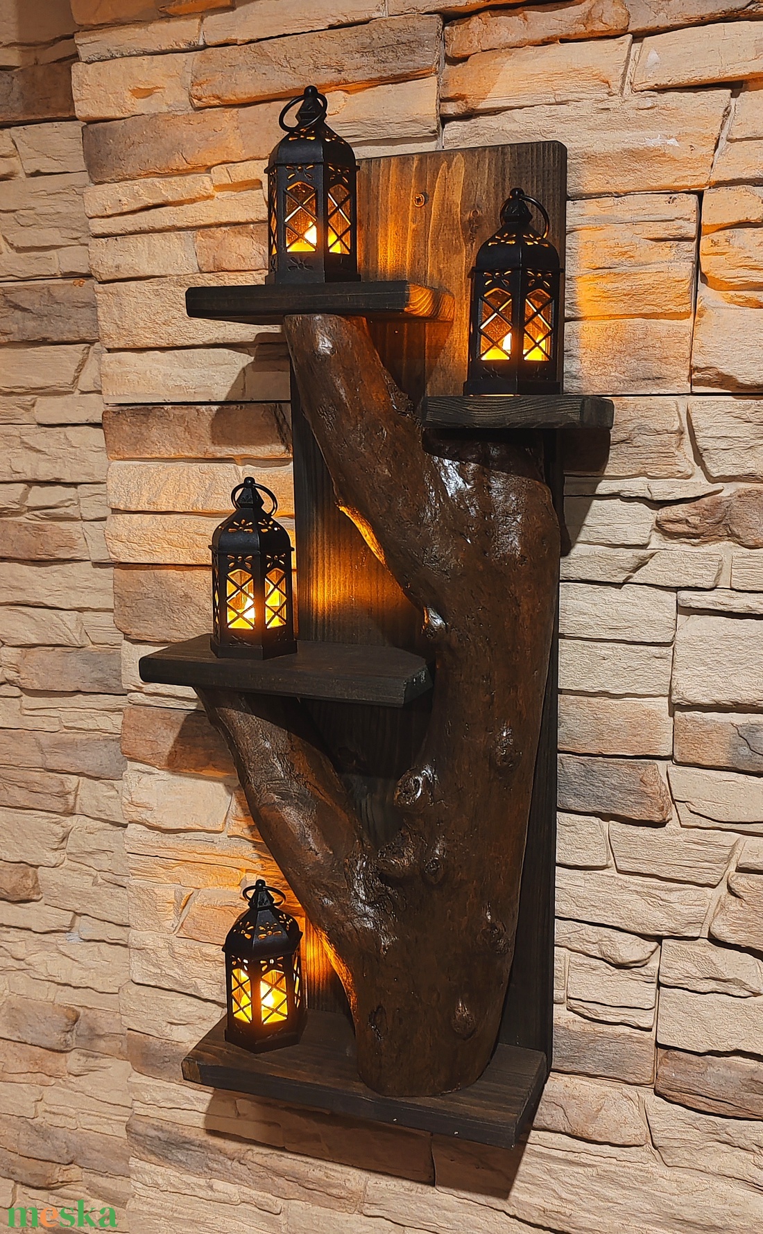 Egyedi fali mécsestartó - otthon & életmód - gyertya, illat, aroma - mécses és mécsestartó - Meska.hu