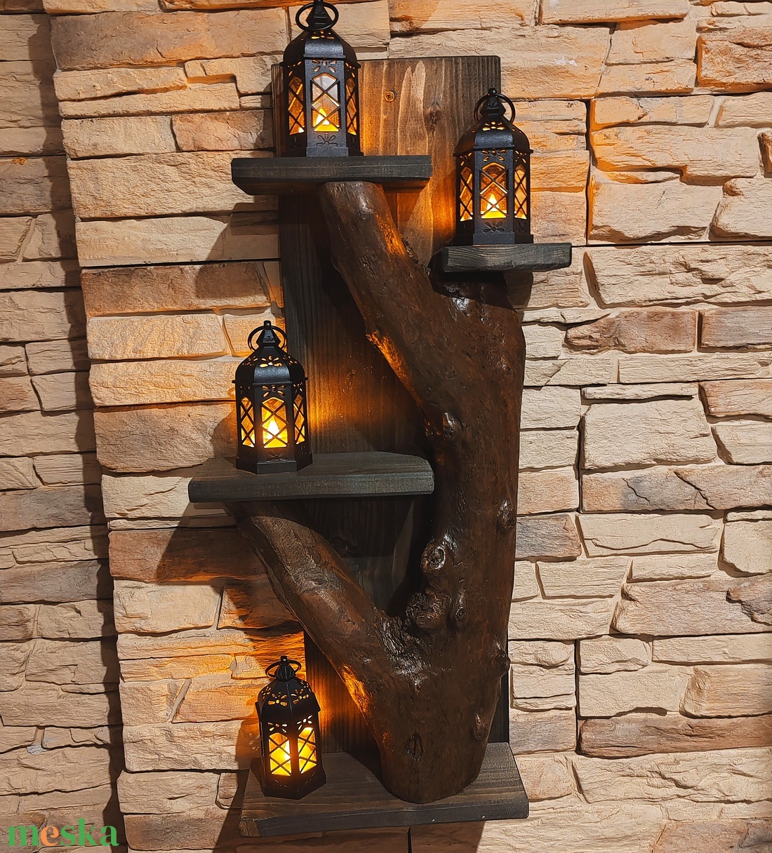 Egyedi fali mécsestartó - otthon & életmód - gyertya, illat, aroma - mécses és mécsestartó - Meska.hu