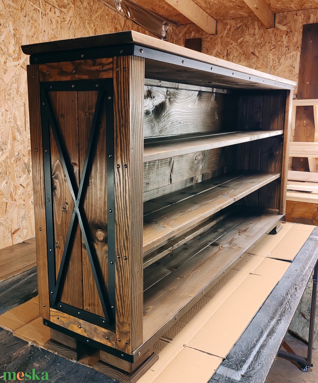 Nagyméretű Rusztikus polc - otthon & életmód - bútor - polc - Meska.hu Nagyméretű Rusztikus polc - otthon & életmód - bútor - polc - Meska.hu