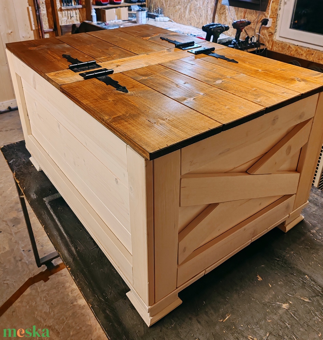 Rusztikus nappali asztal - otthon & életmód - bútor - asztal - Meska.hu