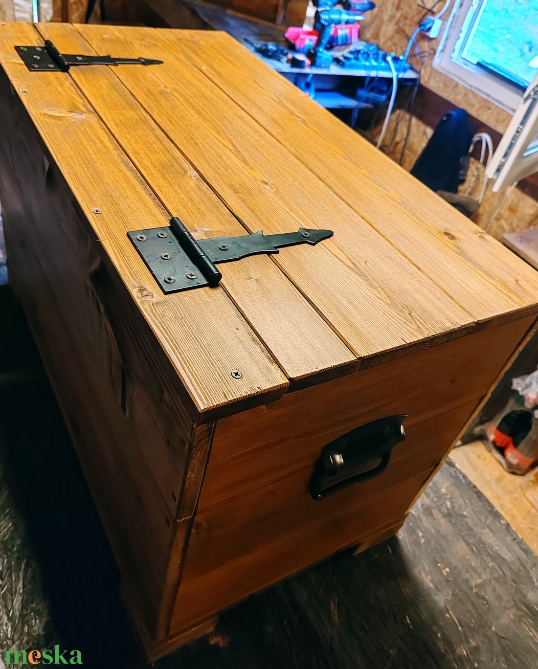 Fa tároló láda - otthon & életmód - tárolás & rendszerezés - láda - Meska.hu