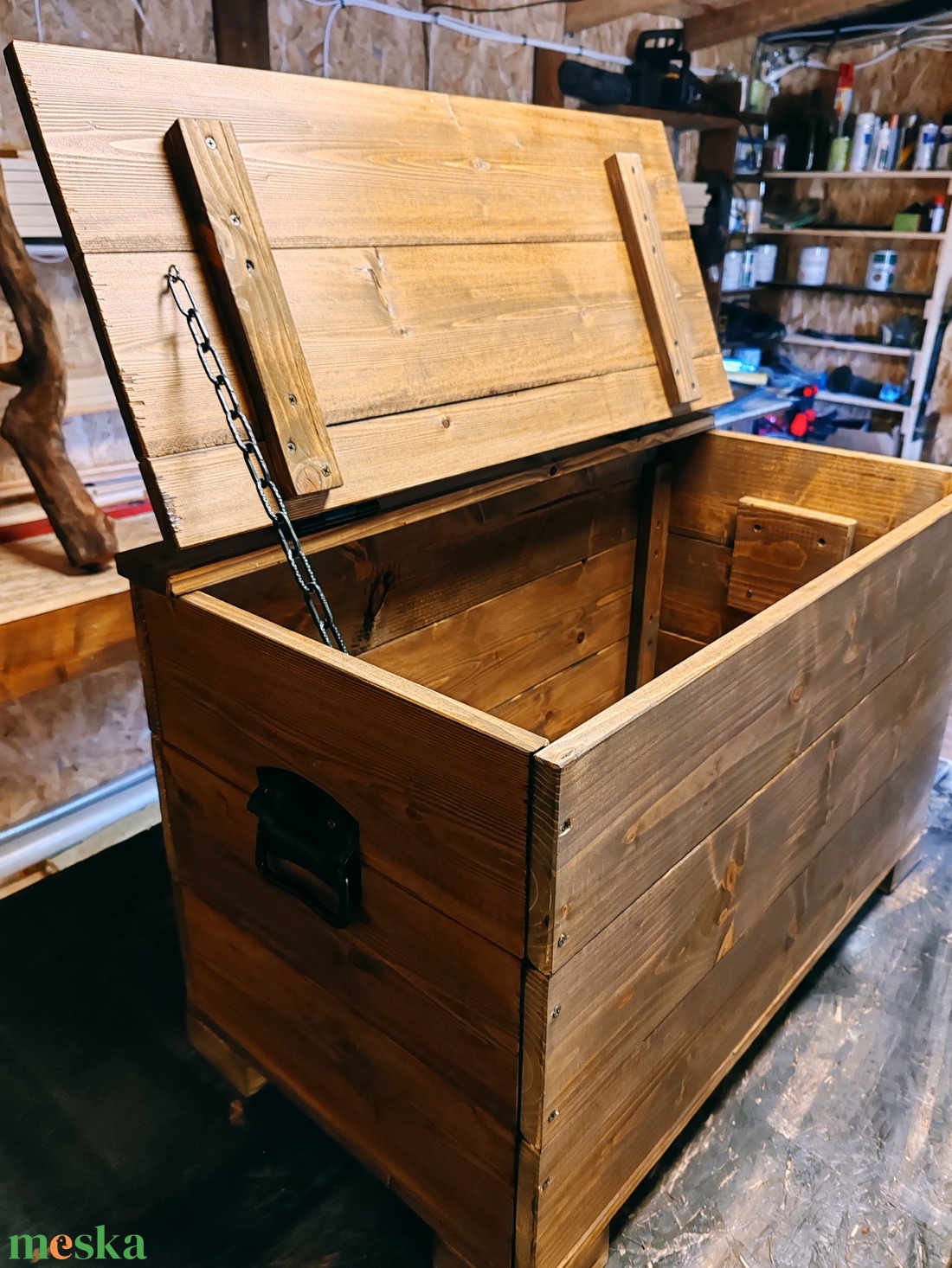 Fa tároló láda - otthon & életmód - tárolás & rendszerezés - láda - Meska.hu