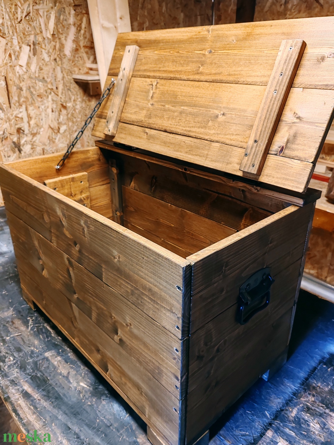 Fa tároló láda - otthon & életmód - tárolás & rendszerezés - láda - Meska.hu