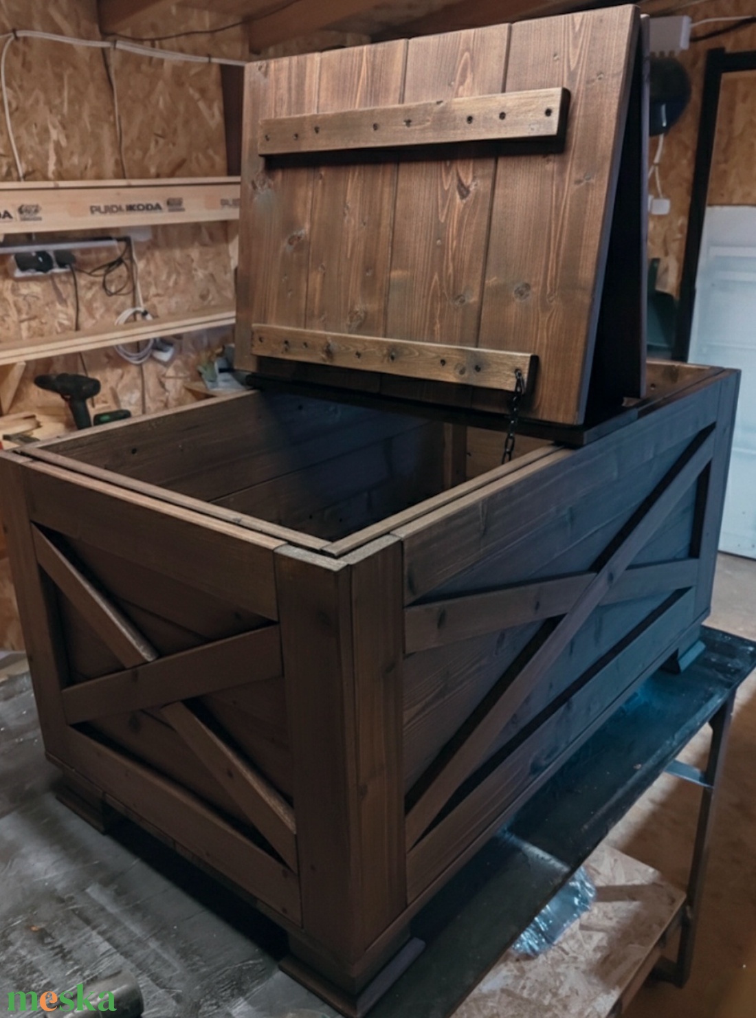 Rusztikus Dohányzóasztal és Tárolóláda � Wenge - otthon & életmód - bútor - asztal - Meska.hu