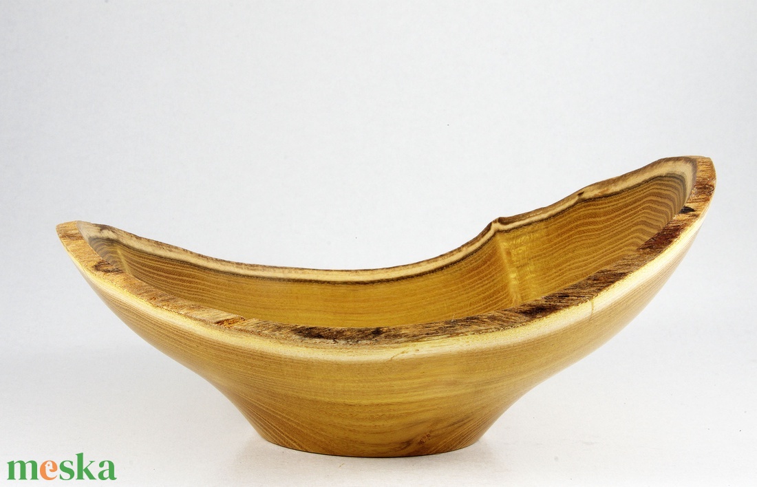 Natúr karéjtál - Egyedi, kézműves kínálótál akácfából - otthon & életmód - dekoráció - asztal és polc dekoráció - asztaldísz - Meska.hu