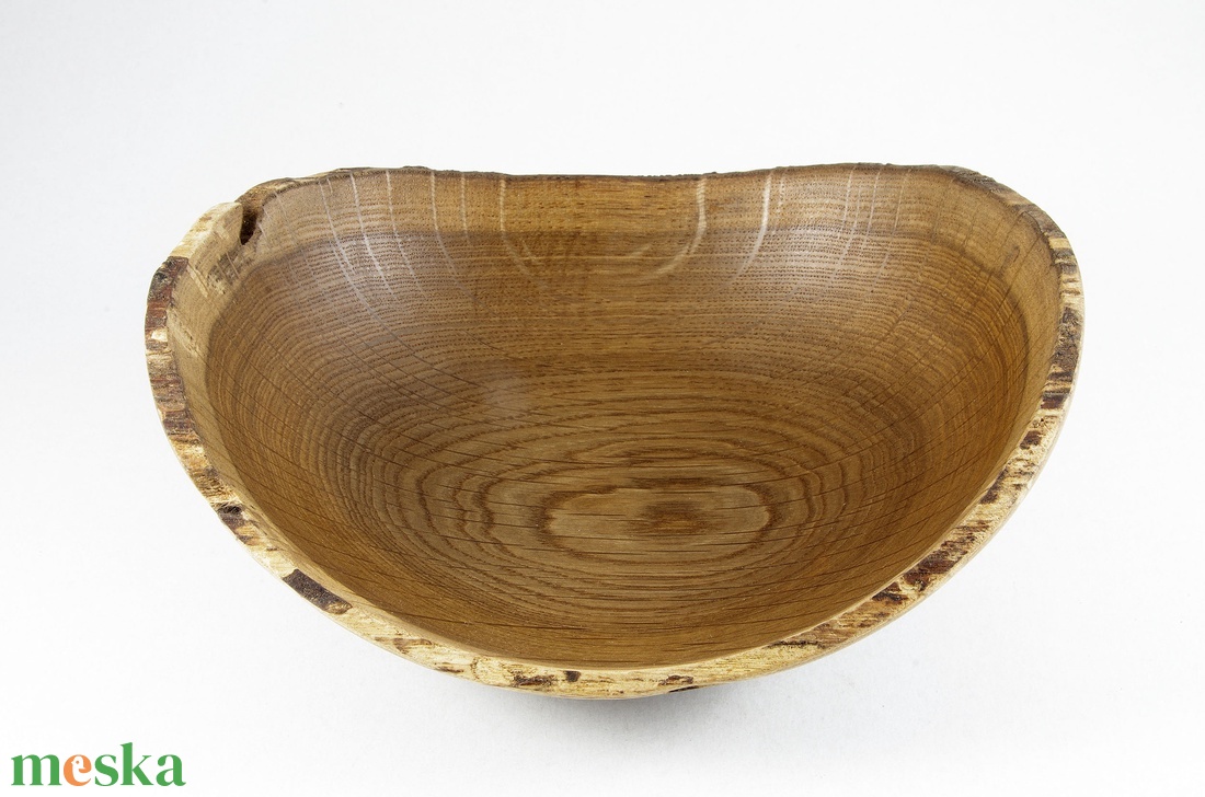 karéjtál tölgyfából - Egyedi, kézműves kínálótál - otthon & életmód - dekoráció - asztal és polc dekoráció - asztaldísz - Meska.hu