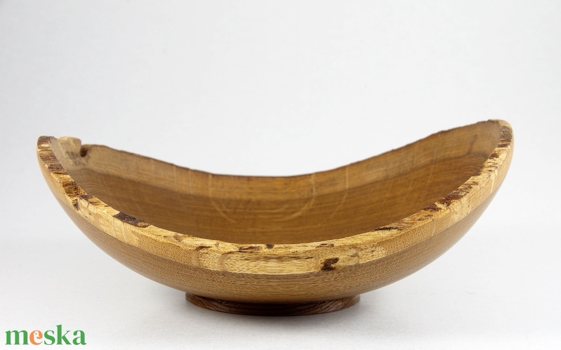 karéjtál tölgyfából - Egyedi, kézműves kínálótál - otthon & életmód - dekoráció - asztal és polc dekoráció - asztaldísz - Meska.hu