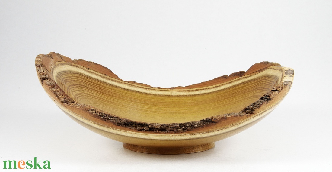 Karéjtál akácból - Egyedi, kézműves kínálótál akácfából - otthon & életmód - dekoráció - asztal és polc dekoráció - asztaldísz - Meska.hu