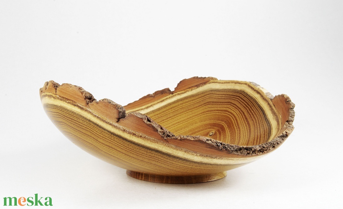 Karéjtál akácból - Egyedi, kézműves kínálótál akácfából - otthon & életmód - dekoráció - asztal és polc dekoráció - asztaldísz - Meska.hu