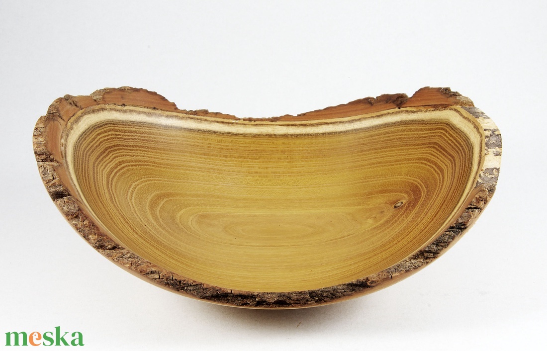 Karéjtál akácból - Egyedi, kézműves kínálótál akácfából - otthon & életmód - dekoráció - asztal és polc dekoráció - asztaldísz - Meska.hu