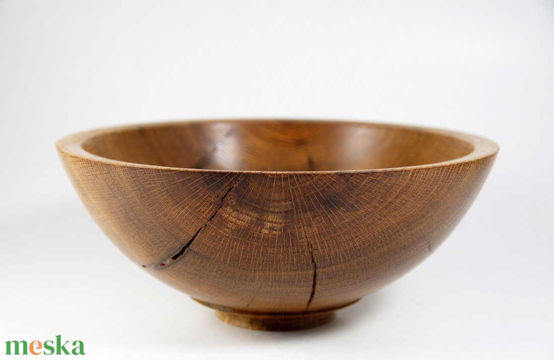 Rusztikus tölgy - Egyedi kézműves kínáló tölgyfából - otthon & életmód - dekoráció - asztal és polc dekoráció - asztaldísz - Meska.hu