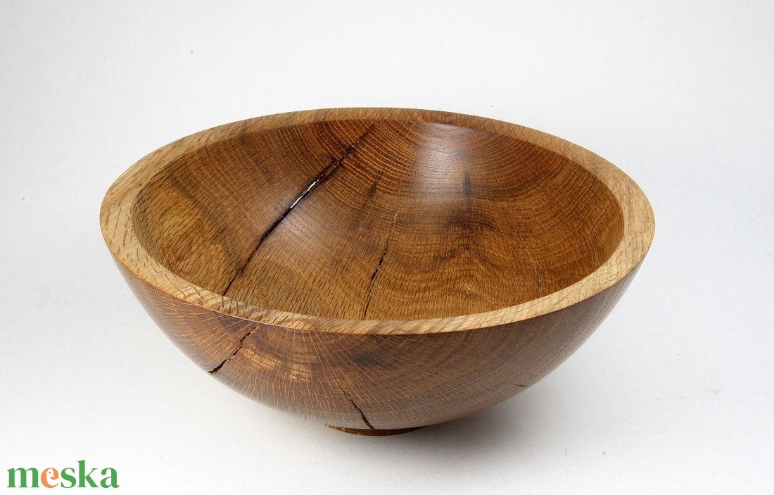 Rusztikus tölgy - Egyedi kézműves kínáló tölgyfából - otthon & életmód - dekoráció - asztal és polc dekoráció - asztaldísz - Meska.hu