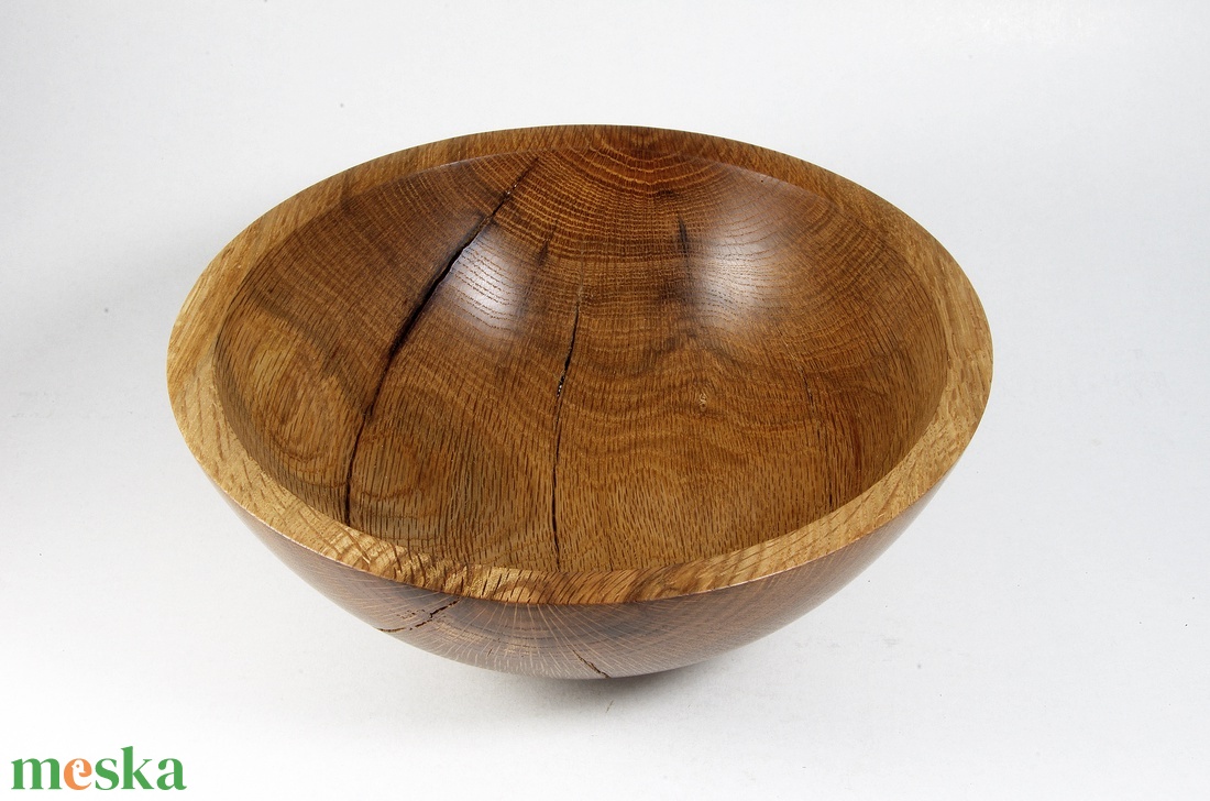 Rusztikus tölgy - Egyedi kézműves kínáló tölgyfából - otthon & életmód - dekoráció - asztal és polc dekoráció - asztaldísz - Meska.hu