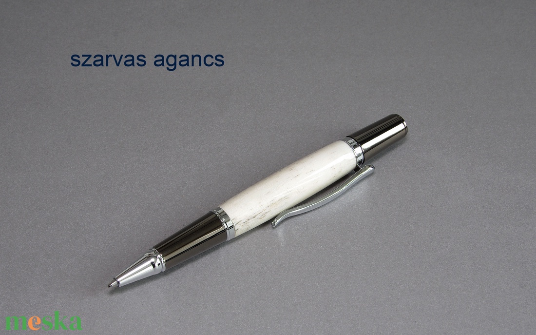 Vadászat - Egyedi, kézműves golyóstoll szarvas agancsból - otthon & életmód - papír, írószer - ceruza & toll - Meska.hu