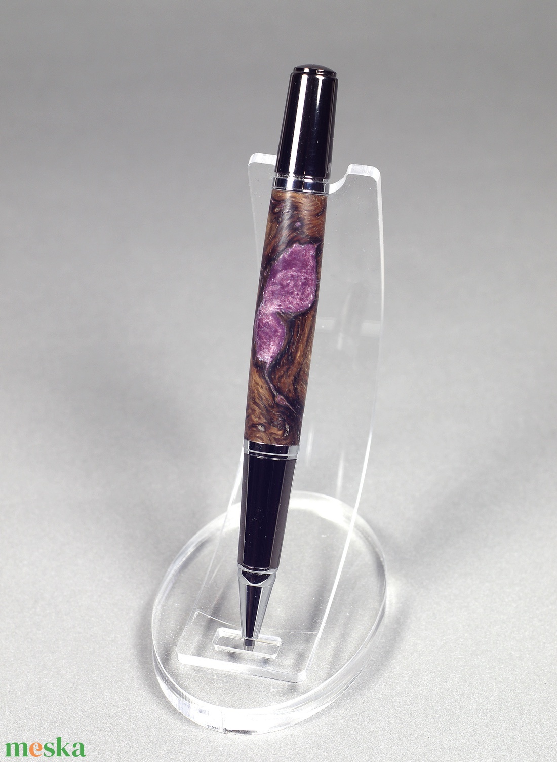 Ametiszt - Egyedi kézműves golyóstoll - otthon & életmód - papír, írószer - ceruza & toll - Meska.hu