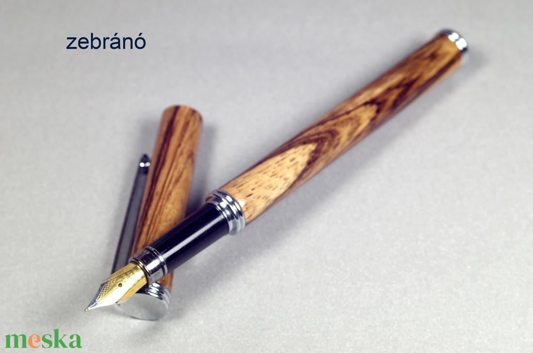 Zebránó - Egyedi kézműves töltőtoll - otthon & életmód - papír, írószer - ceruza & toll - Meska.hu