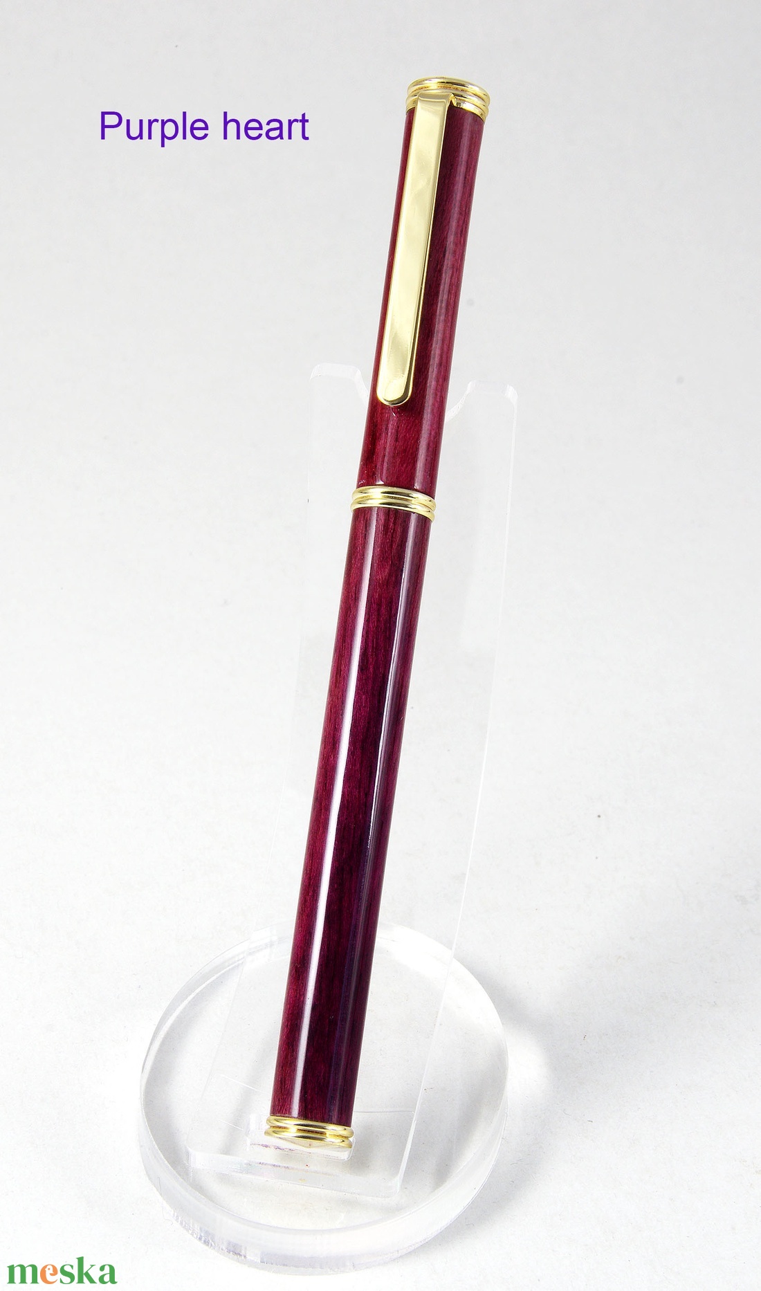 Bíbor szív - Egyedi, kézműves töltőtoll - otthon & életmód - papír, írószer - ceruza & toll - Meska.hu