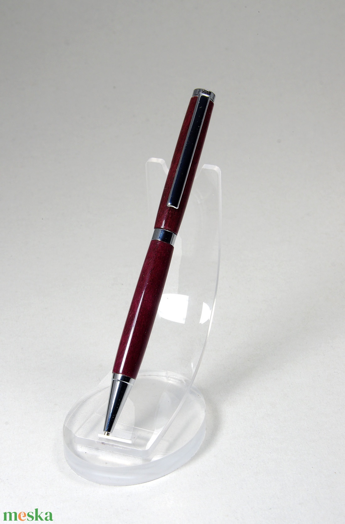 Bíbor szív - Egyedi, kézműves golyóstoll - kellékek & szerszámok - szerszámok, eszközök - rajz- és íróeszköz - Meska.hu