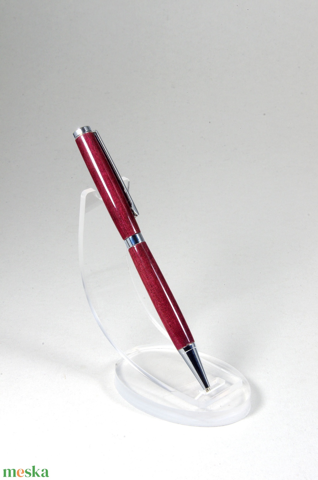 Bíbor szív - Egyedi, kézműves golyóstoll - kellékek & szerszámok - szerszámok, eszközök - rajz- és íróeszköz - Meska.hu